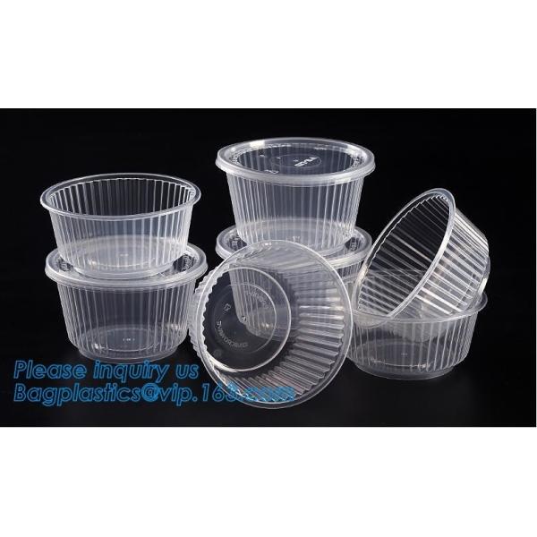 Quality 6" Plastic Clear Round Food Serving Bowl,Wholesale Cheap Eco-friendly Food Grade PP Reusable Plastic Bowl bagease pac wholesale