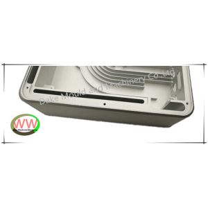 Cavity structure of aluminium 6061 T6, silver anodization, producing by cnc