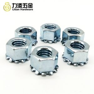 Stainless Steel 304 Locking Cap Nut , Polished Hex Lock Nut M4 - M20