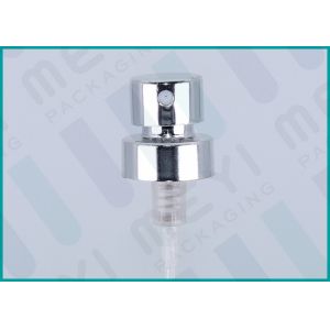 Glossy Silver Reusable Perfume Spray Pump Nozzle With Silver Collar