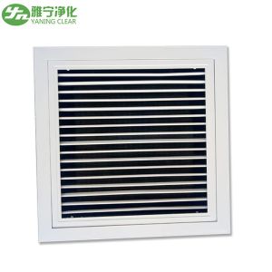 Aluminum Alloy Air Filter Grille Air Duct Diffuser With Nylon Mesh Primary