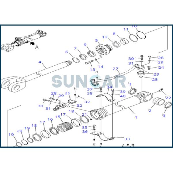 707-99-44060 7079944060 New Steering Cylinder Seal Kit For Komatsu-Wheel Loader