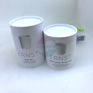 Airtight Composite Rolled Edge Paper Cans Packaging Metal Tin Tubes With Insert