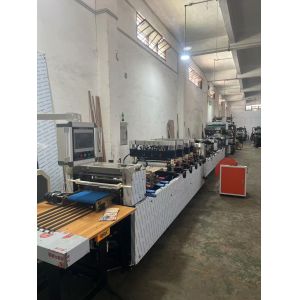 Stand Up Zipper Seal Pouch Machine With Double Unwinder Double Side Bottom