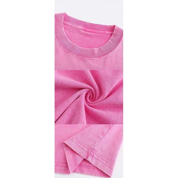 2023 New Summer Fried Flower Dirty Wash Wash Old Vintage T-Shirt Double Yarn Pure Cotton Short Sleeve Clothes