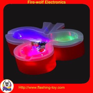 Decorative Flashing Toy Acrylic modern Elegant Ashtrays with Button cell (OEM)