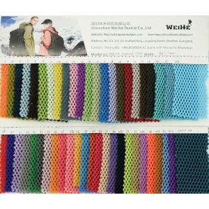150GSM Sandwich Breathable Polyester Mesh Fabric Elasticity For Mattress