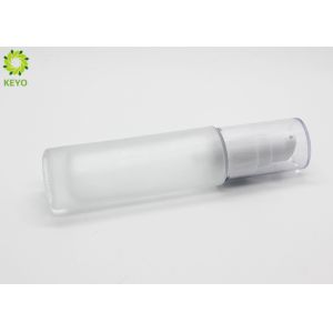 China Frosted Empty Cosmetic Containers , 30g Essence Foundation Glass Pump Bottles on sale