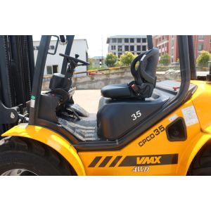 mini 3500kg Rough Terrain Forklift 3000mm Diesel Powered Forklift