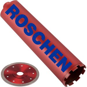 1" - 6" Diamond Core Bit Set with Industry Standard 1 1/4" Thread for Wet Coring