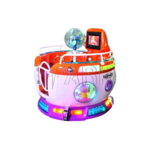 Indoor Amusement Rotating Kiddy Ride Machine Hardware , Plastic , Wood Material