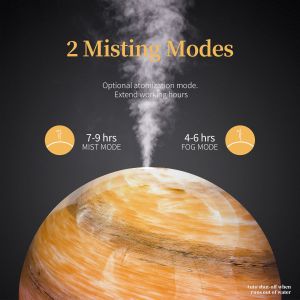 Glass PP 200ml 46ml/H Cool Mist Aroma Diffuser 12W