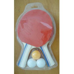 Cheap Poplar Wood Small Table Tennis Set Reversed Rubber Orange Sponge For Beginner for sale
