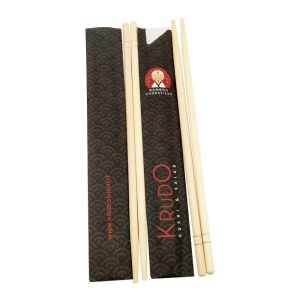 Custom Chopstick Sleeves Japanese Bamboo Chopsticks Wrapper Printing