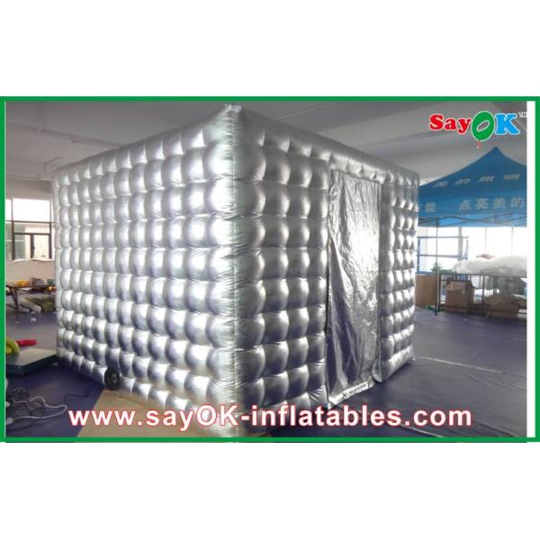 Inflatable Photo Booth Rental Oxford Cloth Sliver Inflatable Photo Booth Mobile Photo-Taking Tent