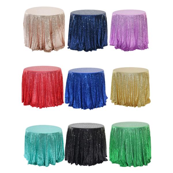 Quality Customized Polyester Sequins Hotel Banquet Table Cloth wholesale