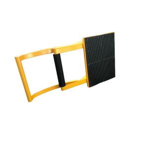 Add Friction Rubber Plate Car Parking Blocker Electrostatic Spraying