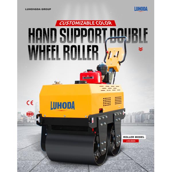 0.5 Ton Fully Hydraulic Compaction Machine Vibratory Double Wheel Road Roller