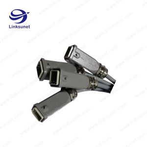 40A Harting Modular gray Copper Alloy Connector Industrial Wire Harness 2P