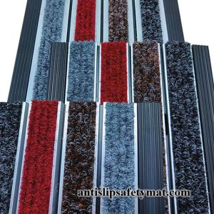 Slip Resistant Aluminum Roll Up Emtrance Matting High Traffic 18MM