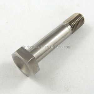 Cheap DIN Standard GR5 Titanium Hex Head Bolt 1/2&quot;-20 x 4.5 &quot; Stud Bolts with Natural Finish 6AL-4V Titanium Alloy for sale