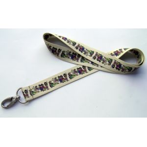 School Use Polyester Dye Sublimation Lanyards Customized Logo For Safety