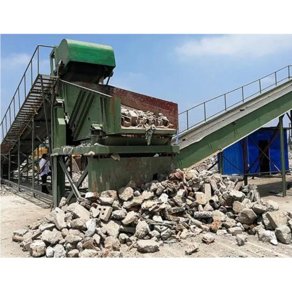 Construction Waste Crushing Concrete Brick Crusher Recycling Production Line