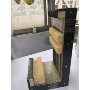 high quality bellows protect cover made by fiber cloth and PVC for fixed double