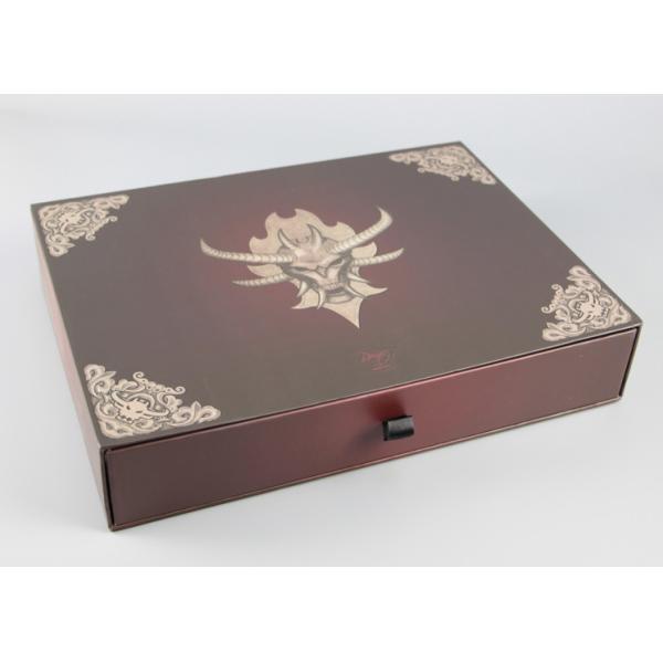 Quality Matte Lanimated Flip Top Gift Box , Custom Paperboard Boxes With Debossing wholesale