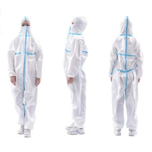 China Breathable Disposable Protective Coverall , Medical Isolation Suit Sanitary on sale