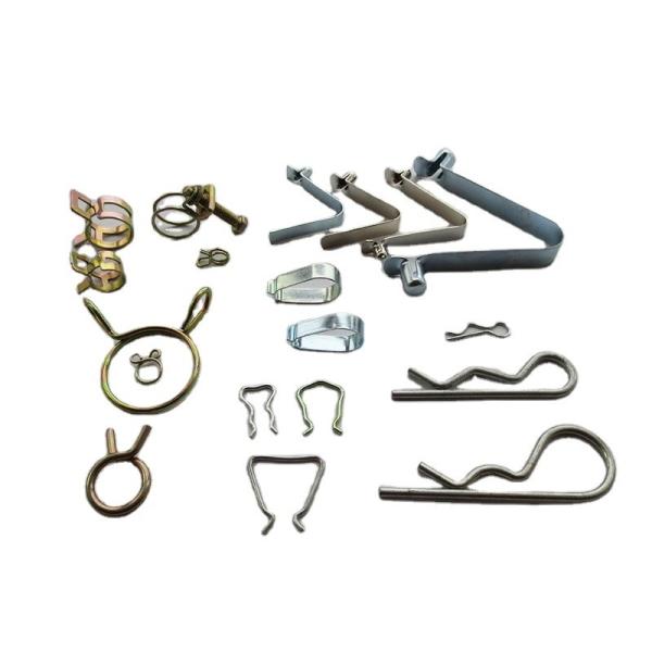 Custom Made Steel Nature Color Fourslide Stamping Multi Slide Flat Spring Metal