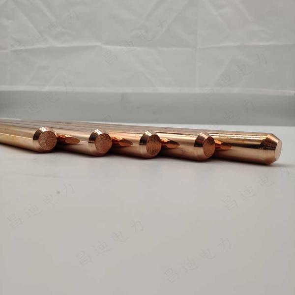 Quality 5 8 by 8 copper clad ground rods for earthing system wholesale