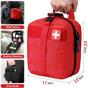 Tactical MOLLE Rip-Away EMT Medical First Aid IFAK Lifesaving Pouch,Outdoor Medical Package,Mountaineering/Climbing Resc