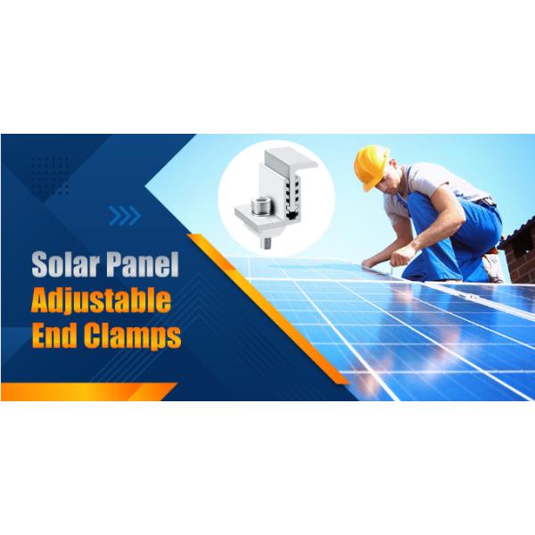 Adjustable Solar Panel Accessories Grounding Gutter Kit For PV Mounting System
