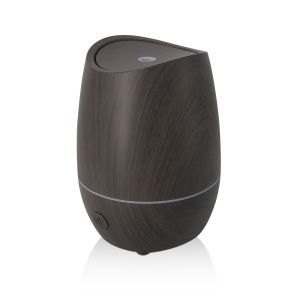 Cheap 350ML Ultrasonic Aroma Diffuser Home Use Dark Wood Diffuser With 7 Color Lights for sale