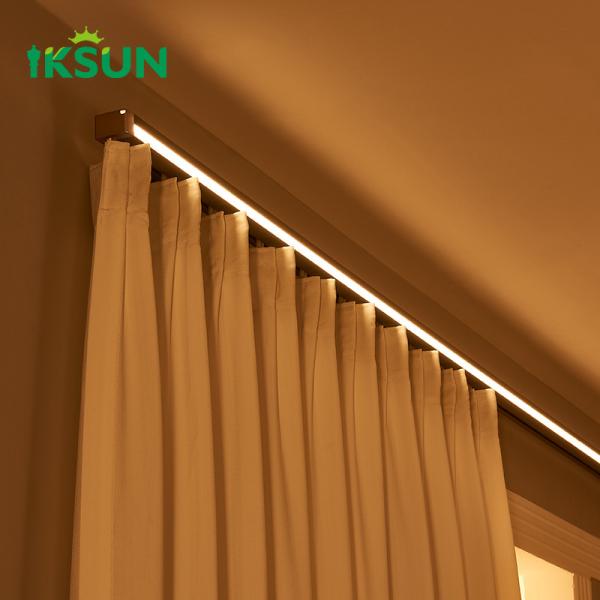 Quality Easy Installation Silent Led Curtain Track  Led Ultra Thin 1.0mm Rail Track Light wholesale