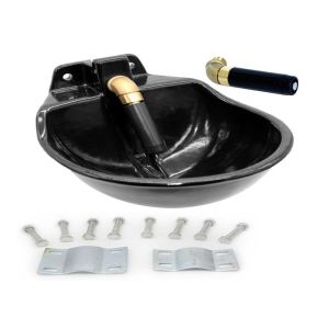 Enameled Surface Sheep Water Bowls 4 Hole Design Wall Or Pipe Mounting