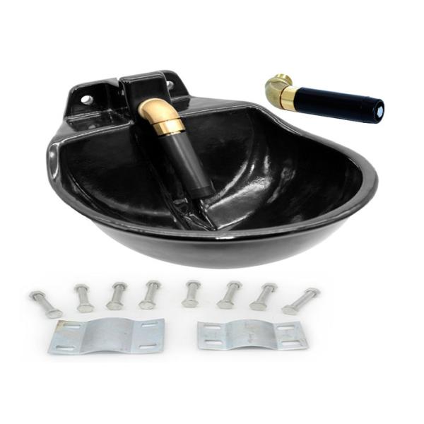 Quality Enameled Surface Sheep Water Bowls 4 Hole Design Wall Or Pipe Mounting wholesale