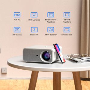 X1 Auto Focus Android Education Projector White Flagship Projector FHD Native