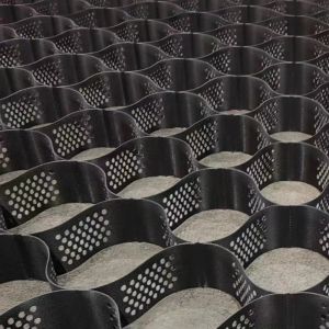 High Strength Textured / Perforated HDPE Geocells for Channel Slopes Reinforceme