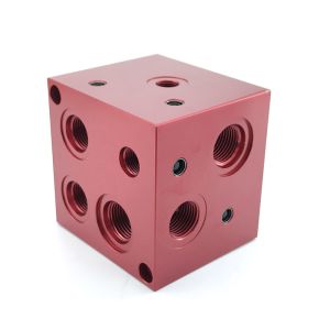 Customized ODM Precision Machinery Anodized Aluminum Hydraulic Blocks Customized