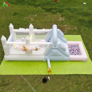 Inflatable Bouncer Combo Obstacle Course Bounce Castle House With Slides Ball