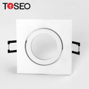 Adjustable Mr16 Aluminium Ceiling Downlight Square Recessed White