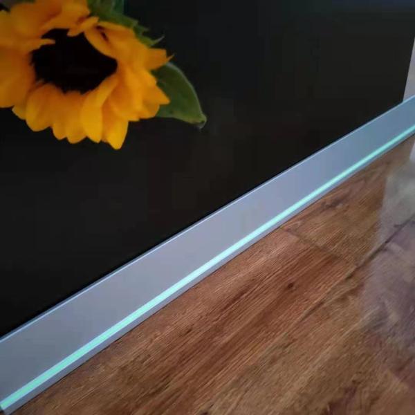 Quality Ultra Thin Baseboard Luminous Egress Path Markings Anti Slip Stair Nosing Yellow ODM wholesale