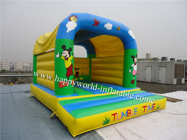 Quality mickey mouse jumping castle , cheap inflatable bouncer , bouncy castle paint wholesale