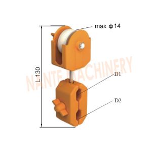 100 m / Min Max Travel Speed Festoon Cable Trolley Corrosion Resistance