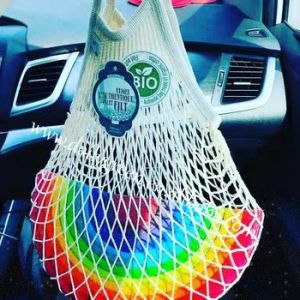 Reusable Net Zero Produce Bags Washable Cotton Mesh Bags For Vegetables