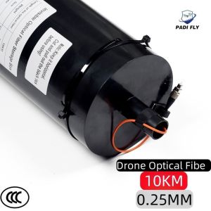 Professional 10km Durable 0.25mm Drone Optical Fiber for Anti Interference Fpv Fibre Optic Communications