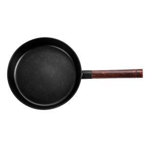 Unharmful 1.6kg Deep Stir Fry Pan Flat Bottom 28cm Non Stick Stir Frying Pan