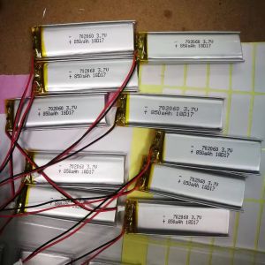 High Capacity 3.7V 850mAh Lithium Ion Polymer Battery 500times Lithium Ion